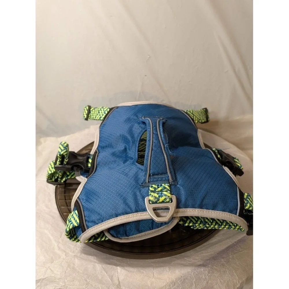 Huntboo Escape Proof Dog Harness Blue Large AllShieldPro Lift Assist Handle Used